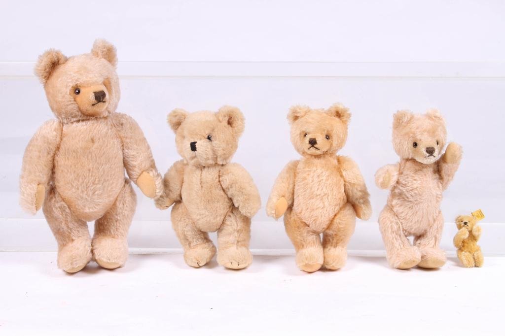 (5) STEIFF ARTICULATED TEDDY BEARS (1 of 8)