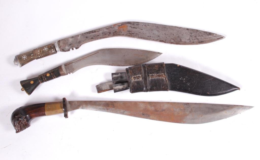 BOLO SWORD AND (2) KUKRI EXAMPLES (1 of 5)