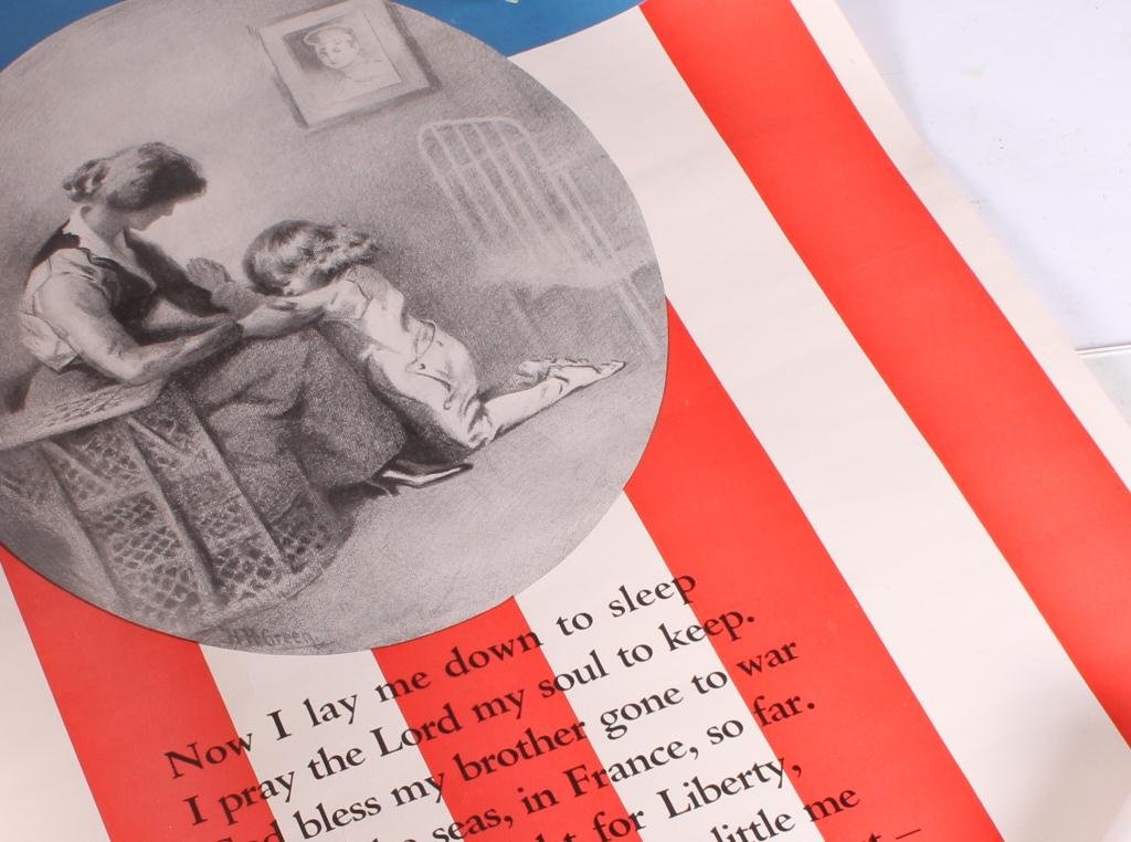 (4) WWI WAR EFFORT BONDS / YWCA POSTERS (1 of 5)