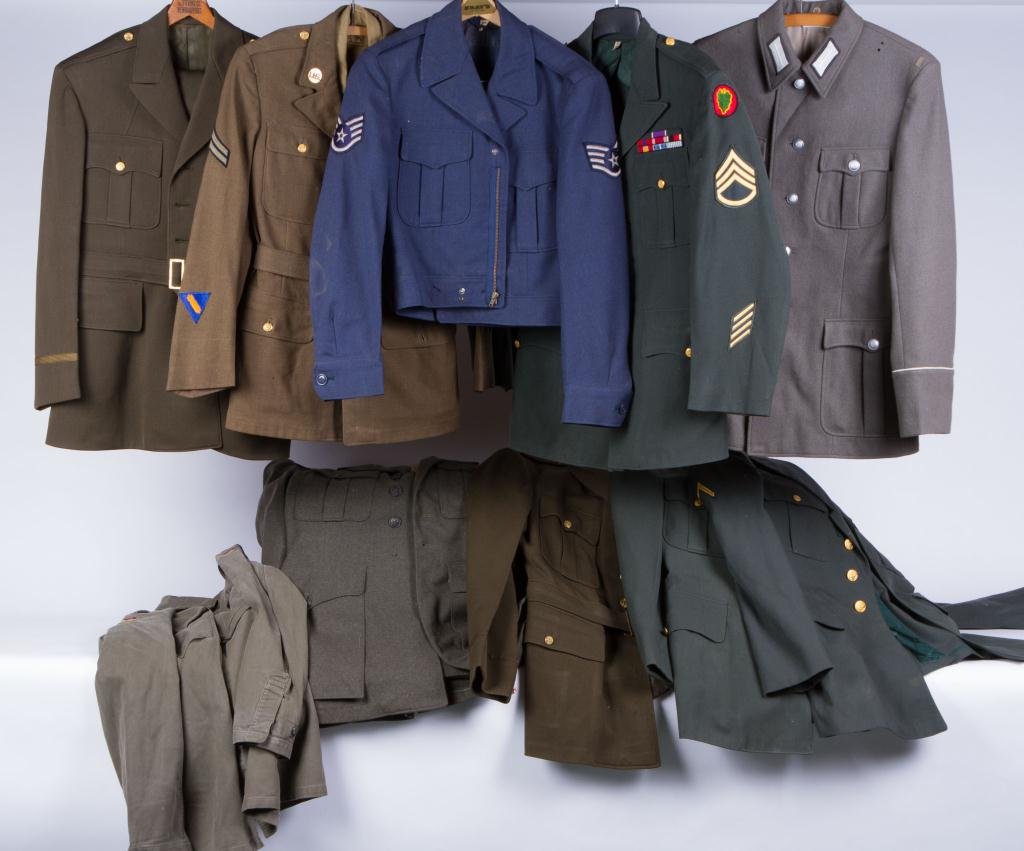 ASSORTMENT OF (10) MILITARY COATS AND JACKETS (1 of 4)