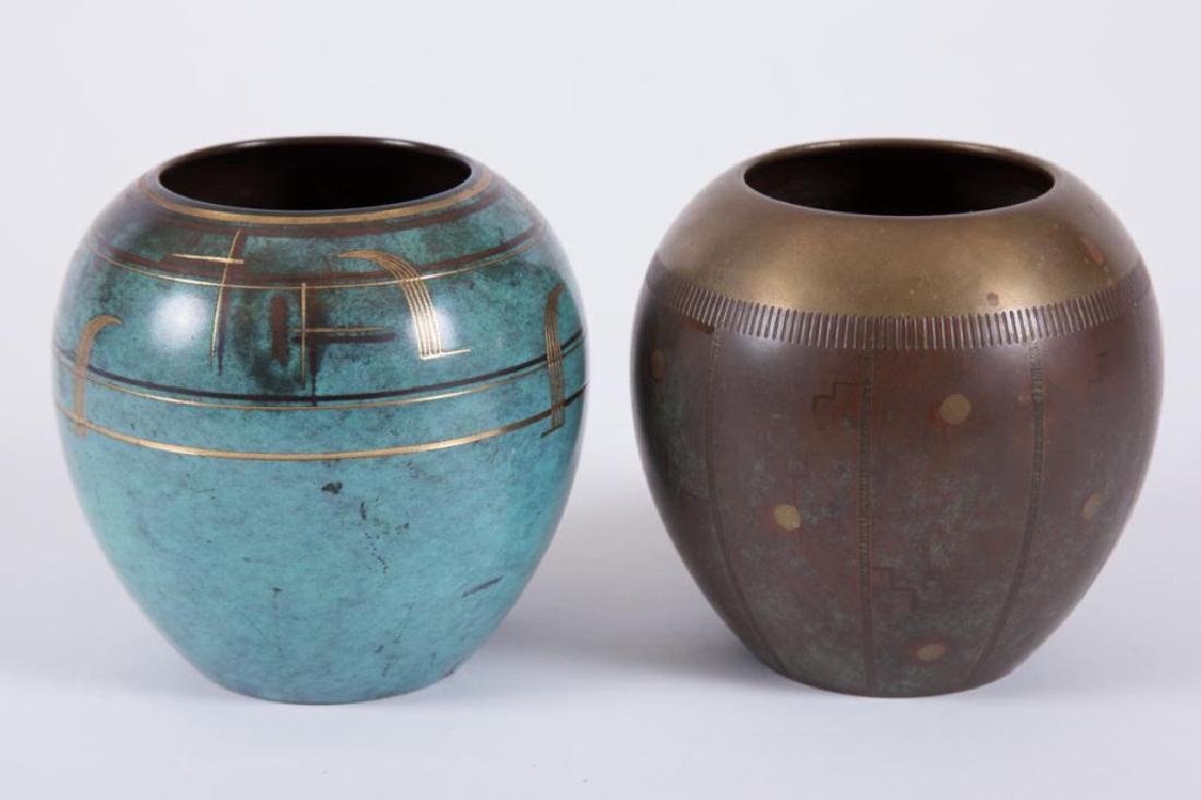 (2) WMF BRASS AND COPPER VASES MADE IN GERMANY (1 of 4)