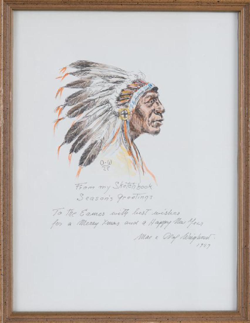 OLAF WIEGHORST (1899-1988) with signed letter (1 of 2)