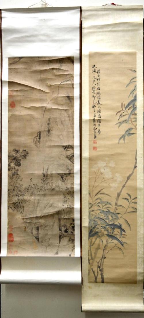 2 Antique Chinese Ink and Ink & Color Paintings (1 of 11)