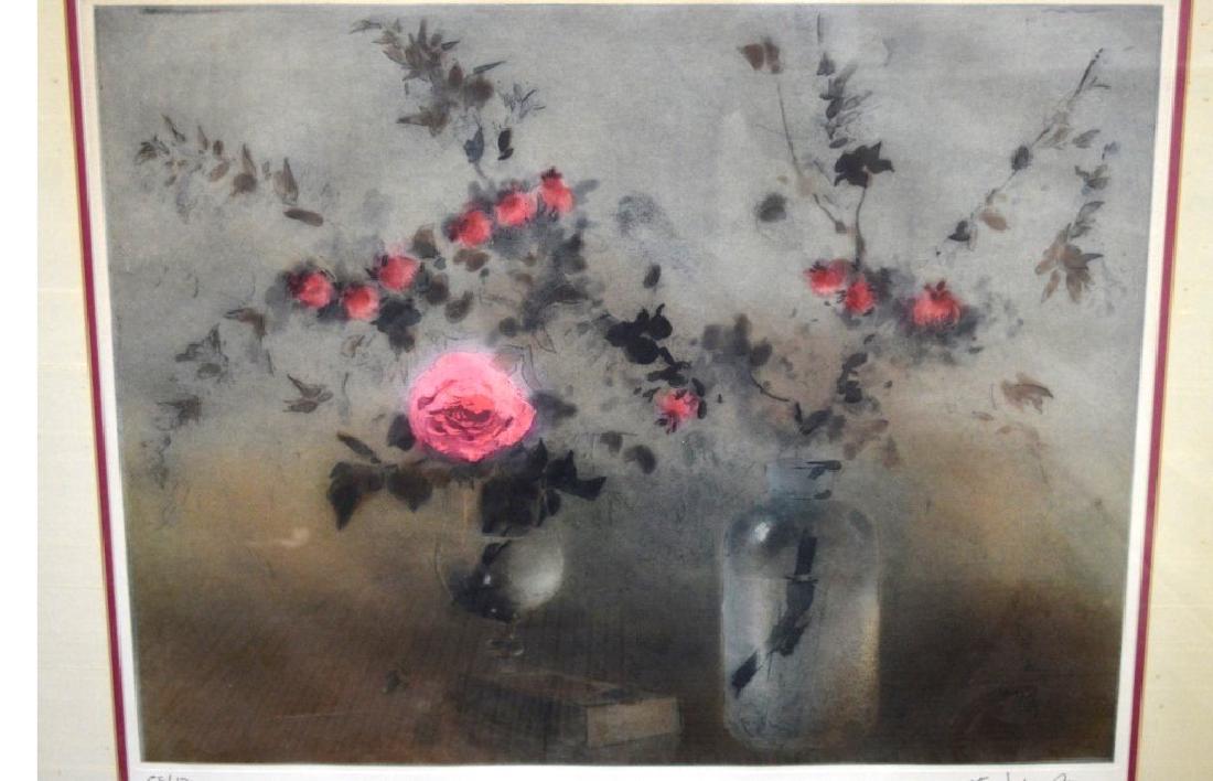 Kaiko Moti; "Roses" Aquatint Signed (1 of 7)