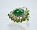 Pair Emerald, Diamond, 18K Gold Earrings - 6
