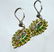 Pair Emerald, Diamond, 18K Gold Earrings - 8