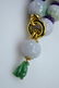 Chinese Jadeite Bead Necklace; Amethyst, 18K Gold - 2