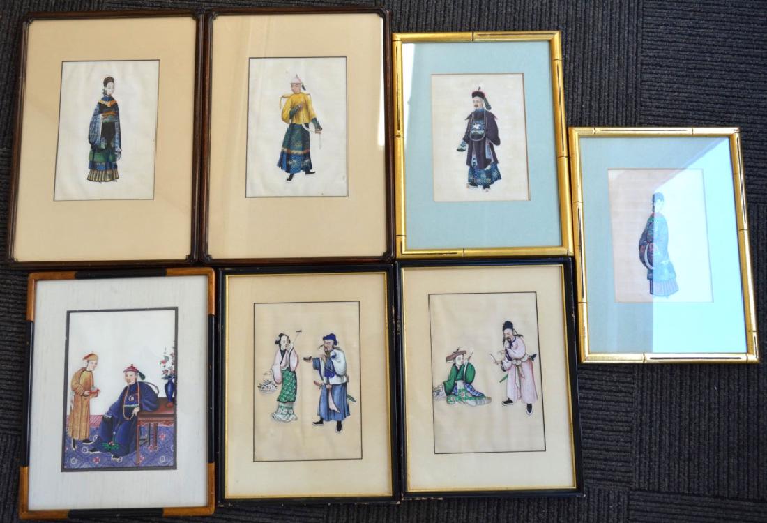 7 - 19th Century Chinese Gouache Paintings on Pith (1 of 8)