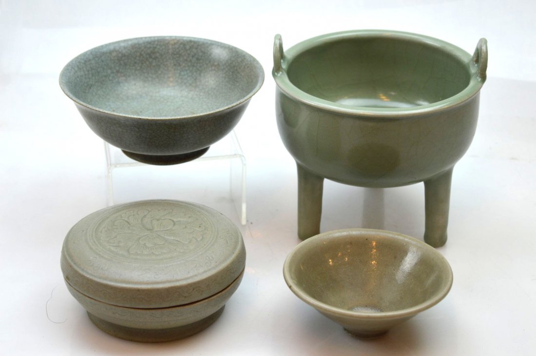 4 - Chinese Ceramics; Longquan Celadon, Yaozhou, etc. (1 of 10)