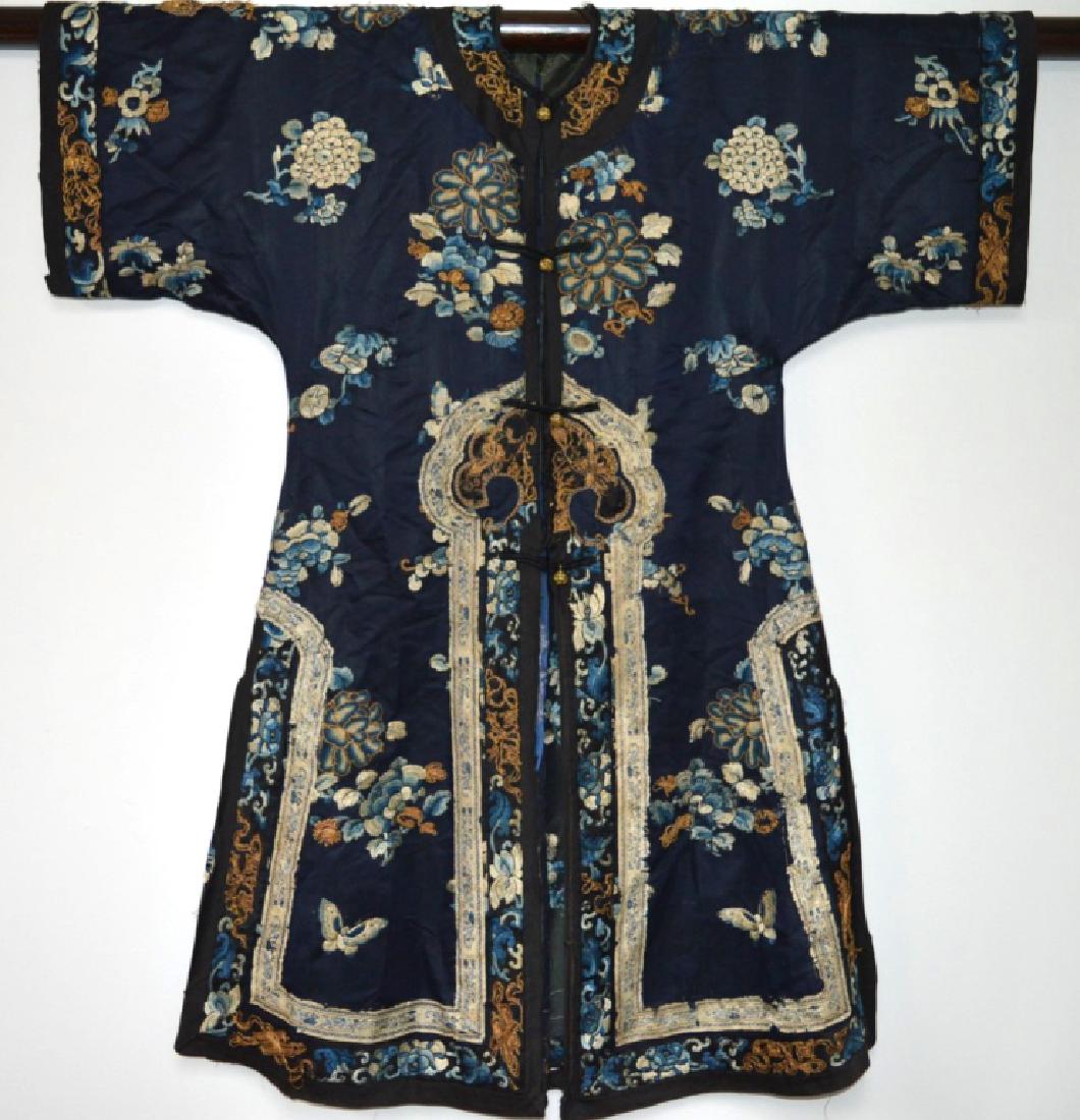 19th C Chinese Embroidered Silk Coat (1 of 10)