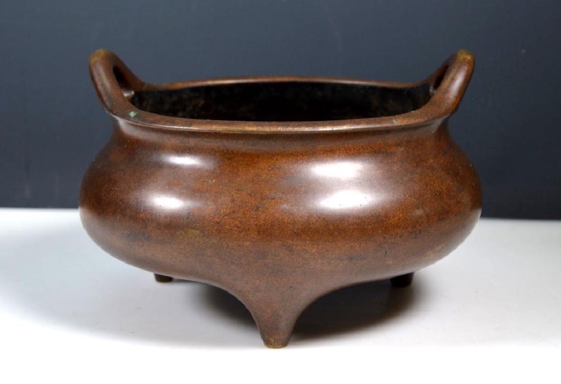 Qing Dynasty Chinese Heavy Bronze Censer (1 of 9)