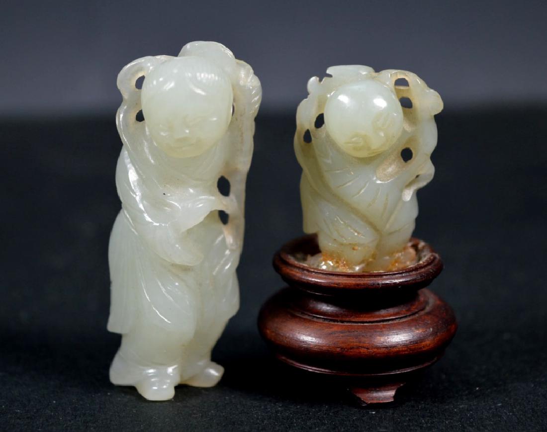 2 - 18th Century Chinese Jade Figural Toggles (1 of 6)