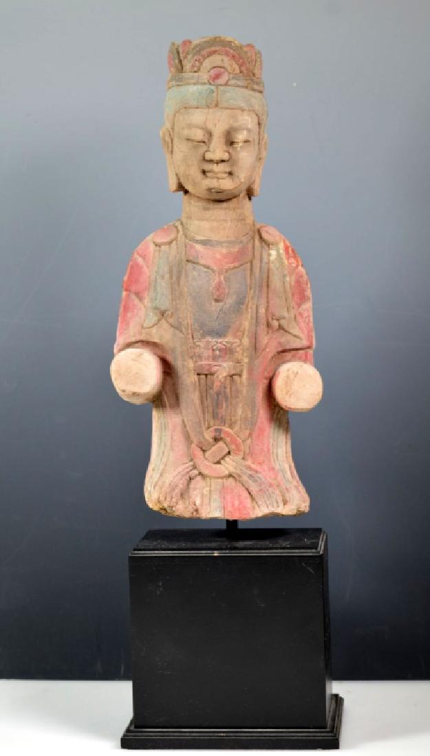 Chinese Stone Buddha Fragment Probably Sui Dynasty (1 of 5)