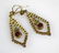Victorian Garnet & Gilt Metal Necklace & Earrings - 6