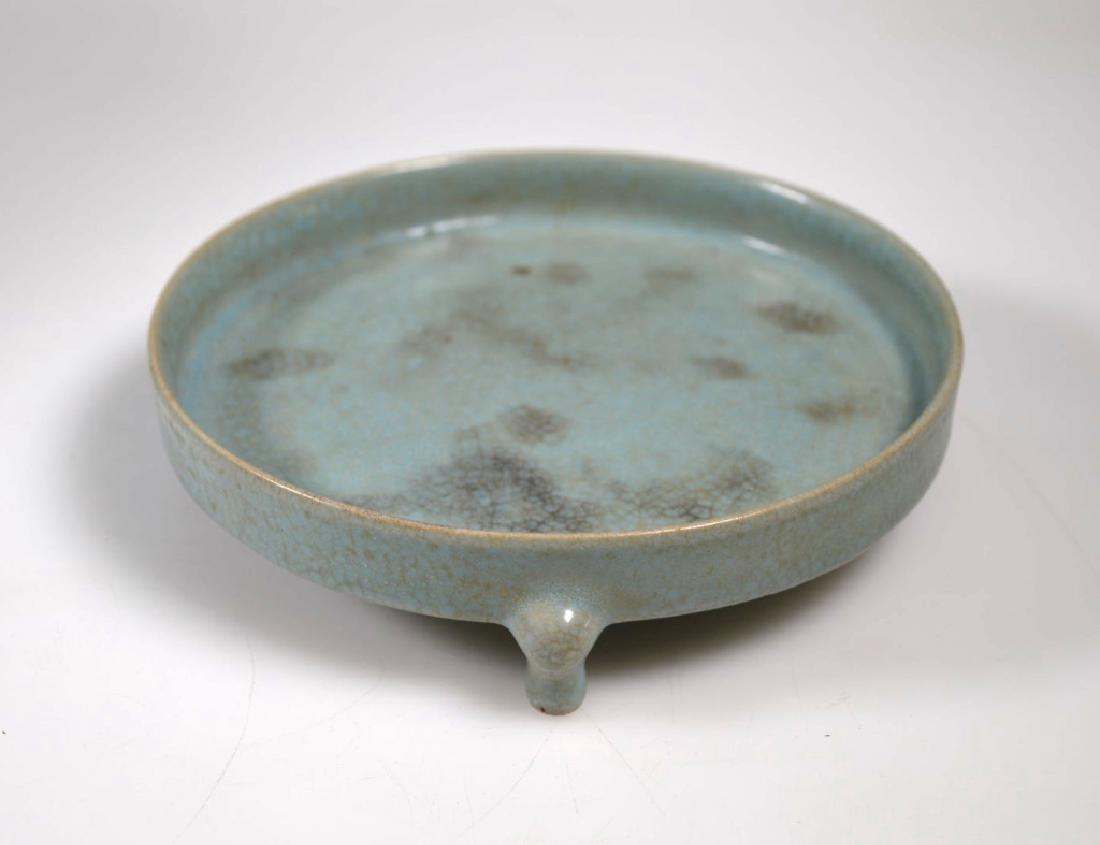 Chinese Ruyao Three Legged Flat Plate (1 of 4)