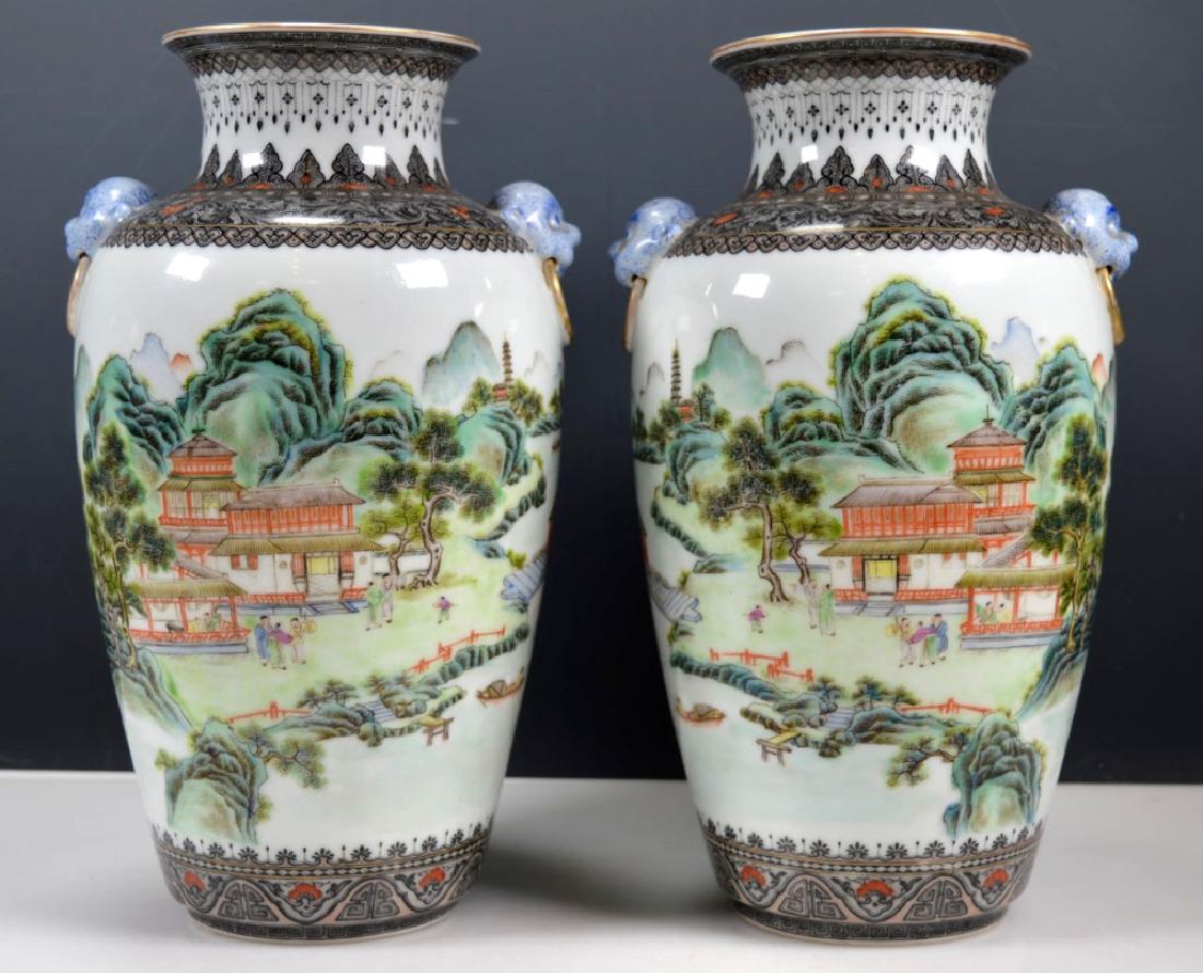Chinese Mirror Pr Fencai Enamel Porcelain Vases (1 of 11)