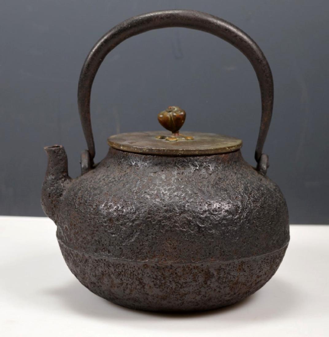 19th C Japanese Cast Iron Tetsubin Teapot Waterpot