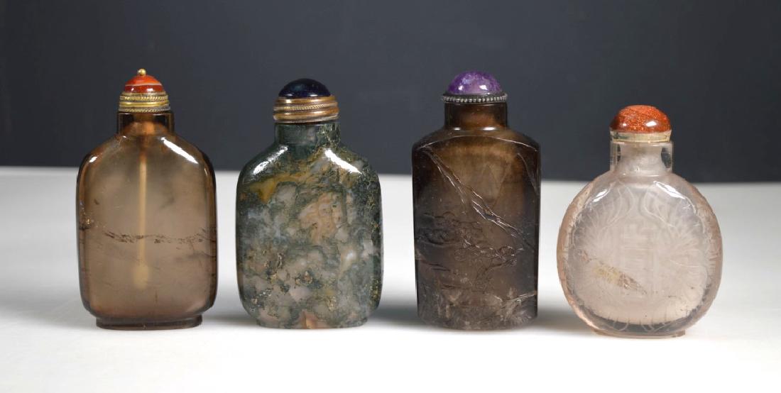4 - 19th C Chinese Carved Snuff Bottles (1 of 9)