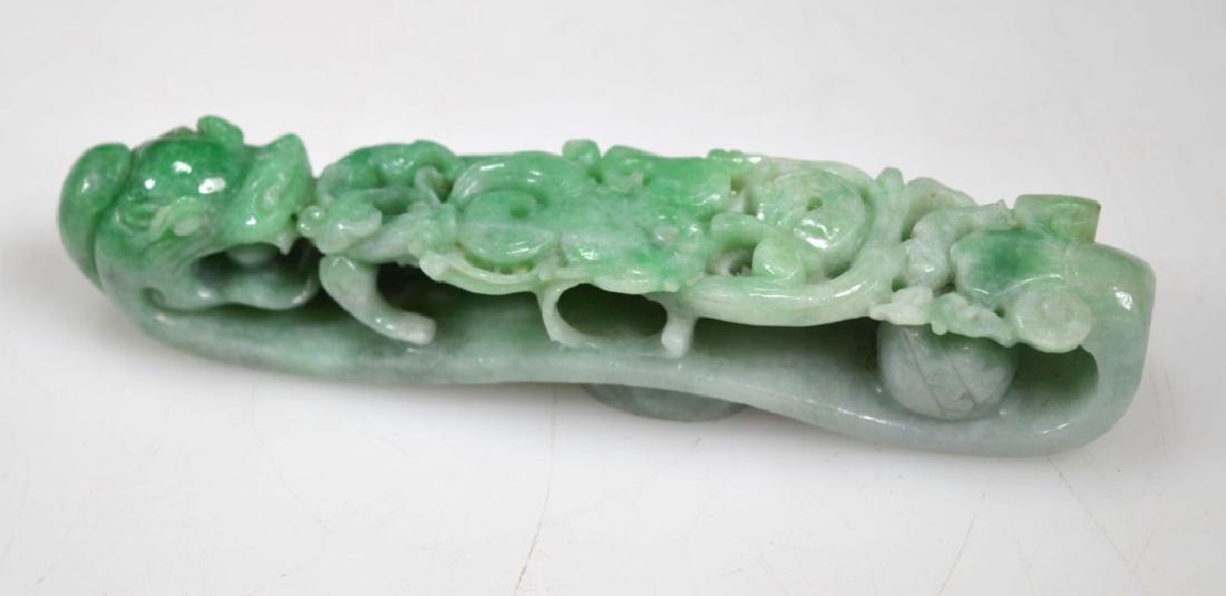 Antique Chinese Carved Jadeite Dragon Table Weight (1 of 6)
