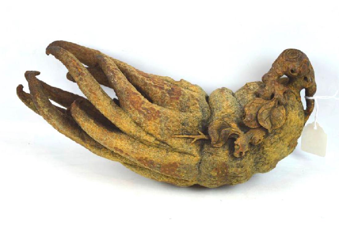 Large Chinese Carved Bamboo Buddha's Hand Citron (1 of 6)