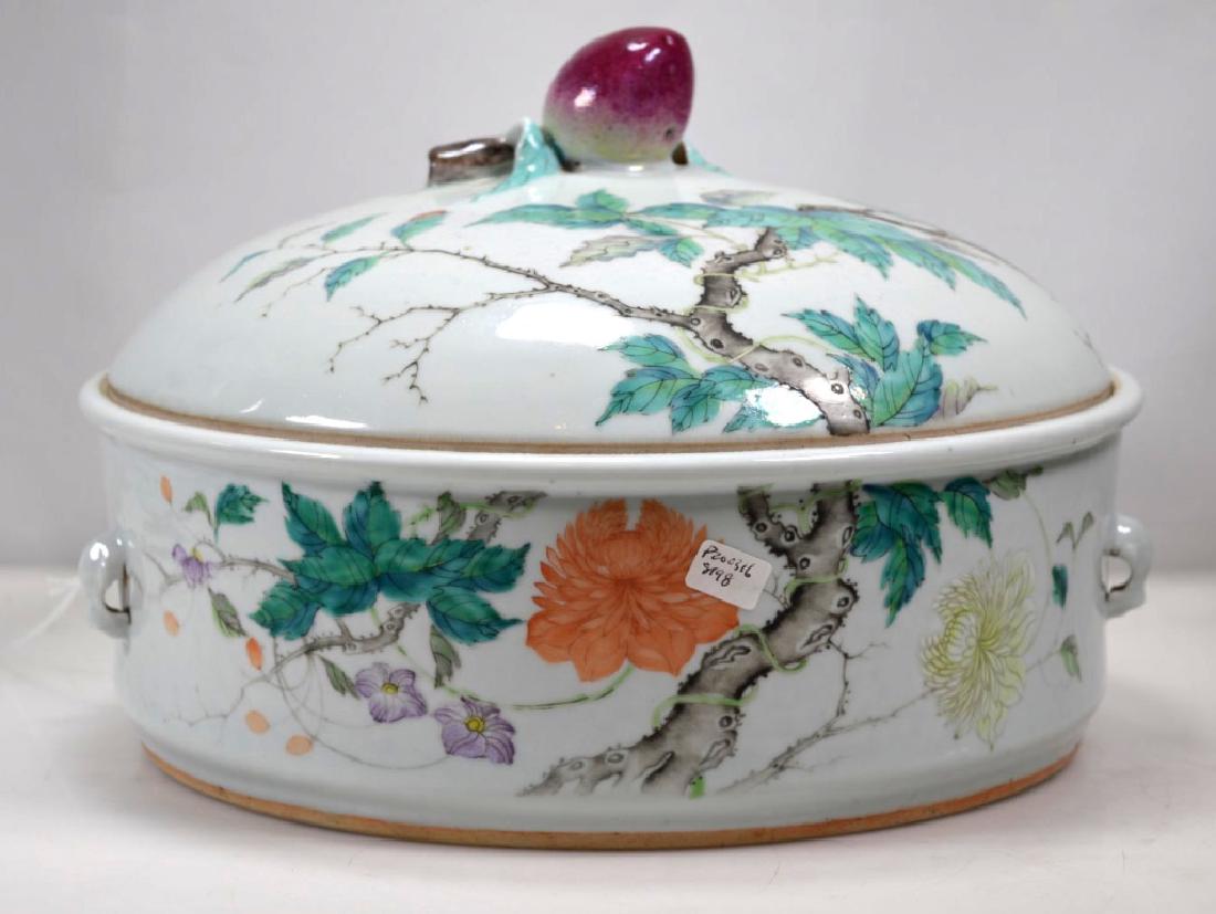 Large 19th C Chinese Enameled Porcelain Tureen (1 of 9)
