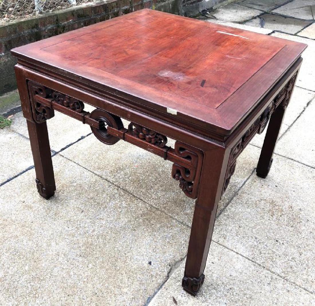 Chinese Hardwood Square Center Table (1 of 8)