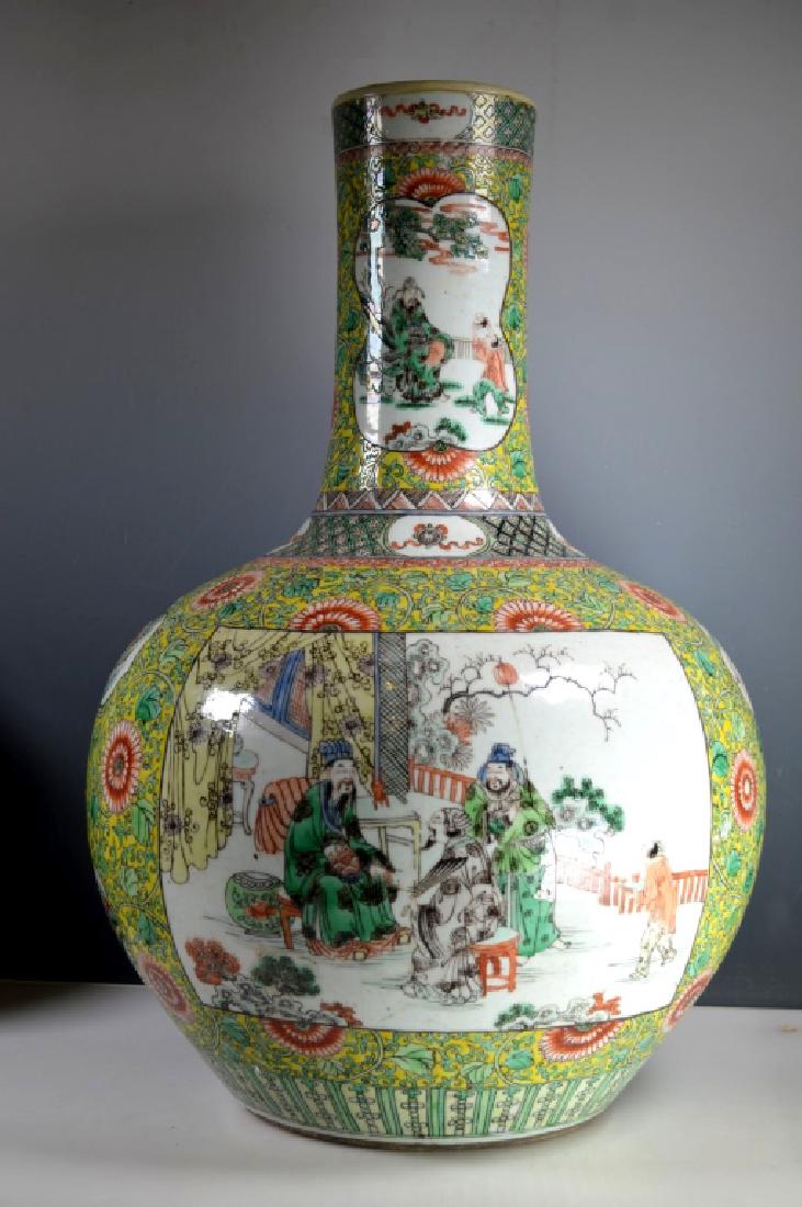 Ex Lg Qing Chinese Porcelain Famille Verte Vase (1 of 9)