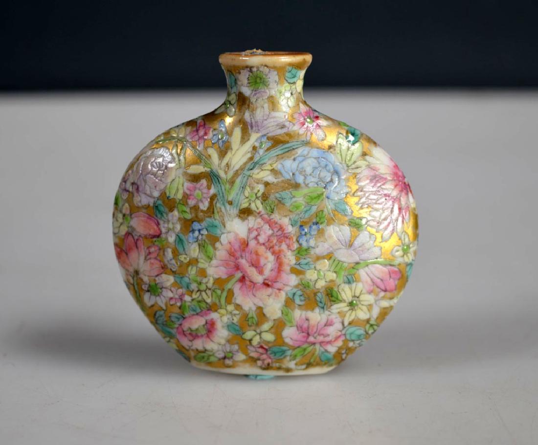 18 C Chinese Mille Fleur Porcelain Snuff Qianlong (1 of 6)