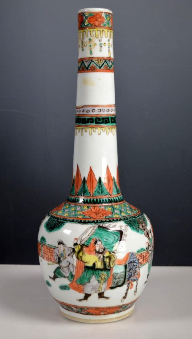 Chinese Qing Famille VertePorcelain Vase (1 of 6)