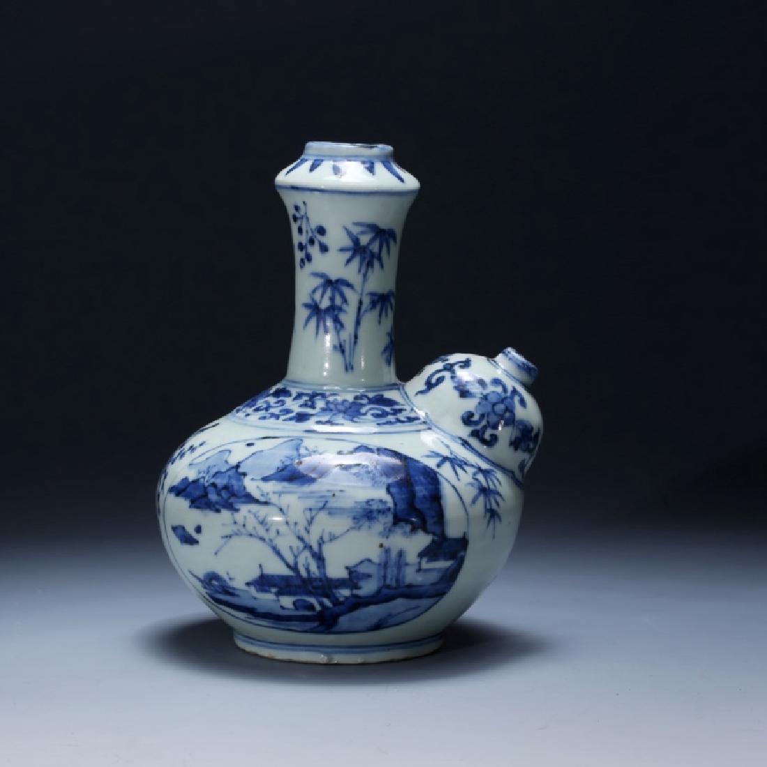 Chinese 17 C Underglaze Blue Porcelain Kendi (1 of 8)