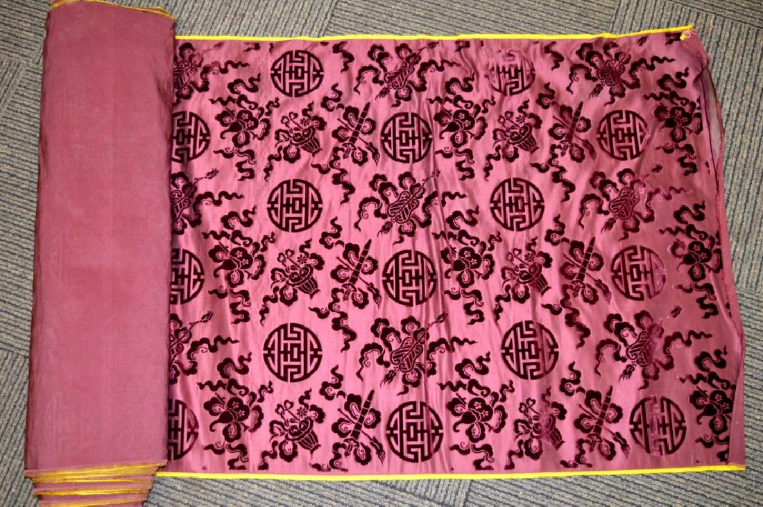 Lg Bolt Fine Chinese Voided Silk Velvet Purple-Red (1 of 5)