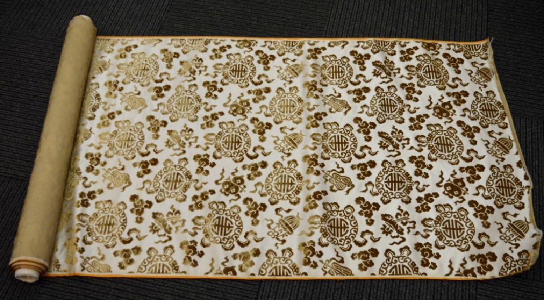 Lg Bolt Fine Chinese Voided Silk Velvet in Yellow (1 of 6)