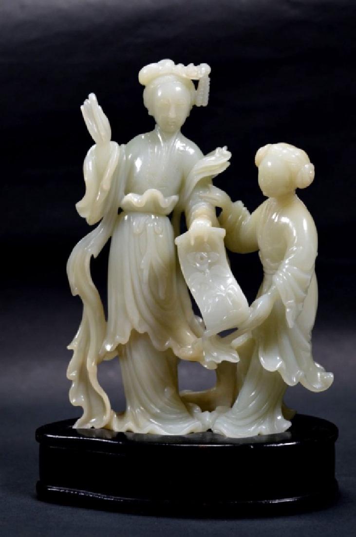 Fine Chinese Carved Jade Figures (1 of 10)