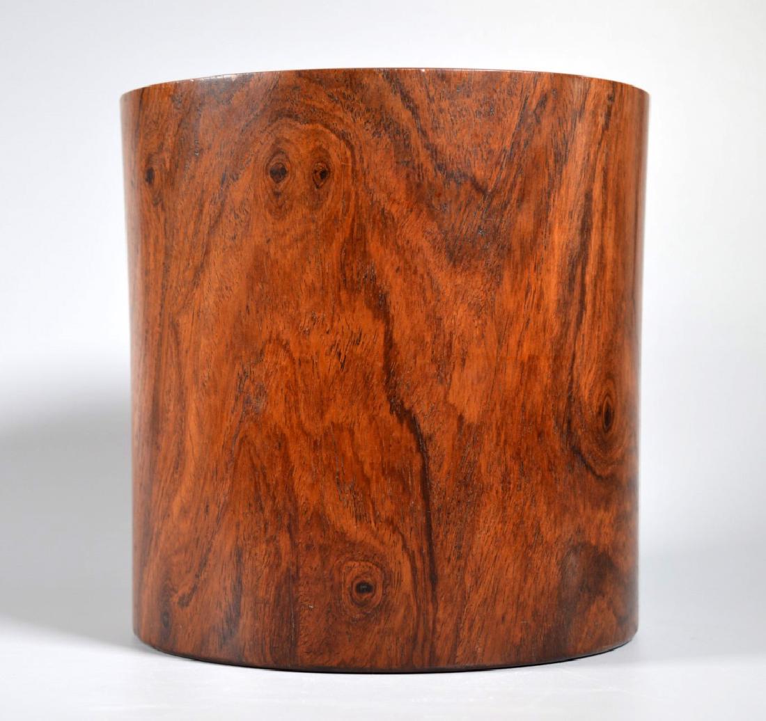 Large Chinese Huanghuali Brush Pot from Bonham's (1 of 7)