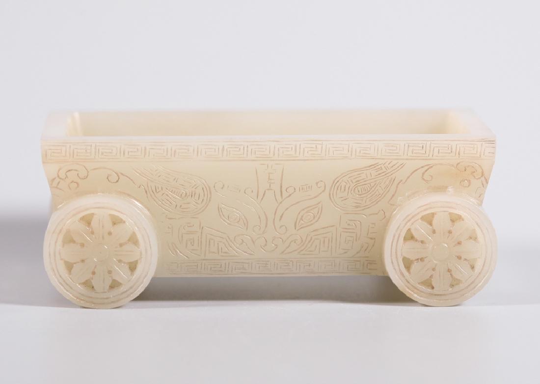 Chinese Carved Jade Rectangular Container (1 of 8)