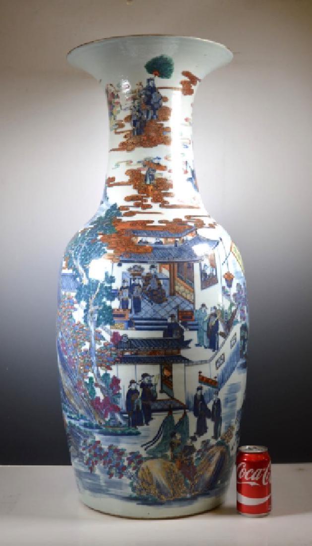 Very Large Chinese 19 C Doucai Porcelain Vase (1 of 10)