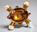 Oval Pin 18 K Yellow Gold with Pearls & Rubies - 4