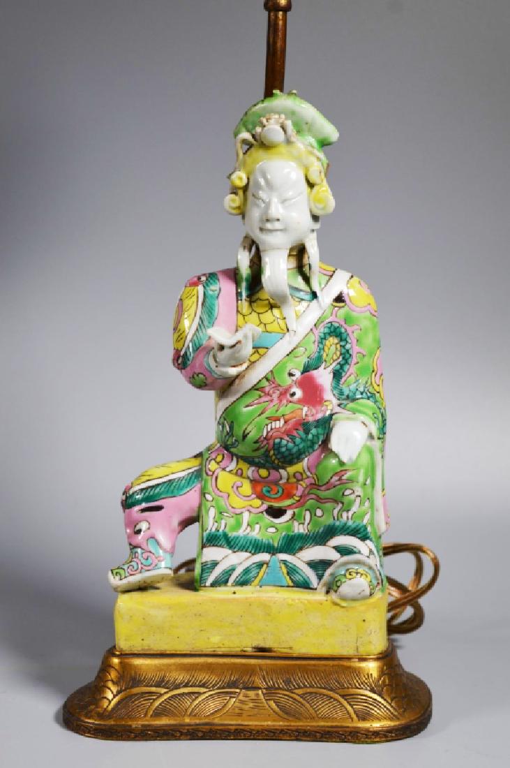 Chinese 18/19 C Famille Rose Porcelain Figure (1 of 5)