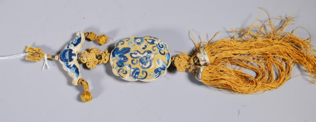 Chinese Qing Dynasty Embroidered Silk Sachet (1 of 7)