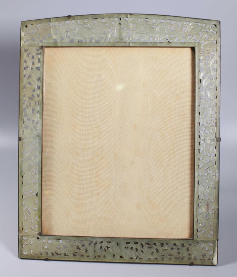 Late Qing Chinese Carved Hardstone Picture Frame (1 of 9)