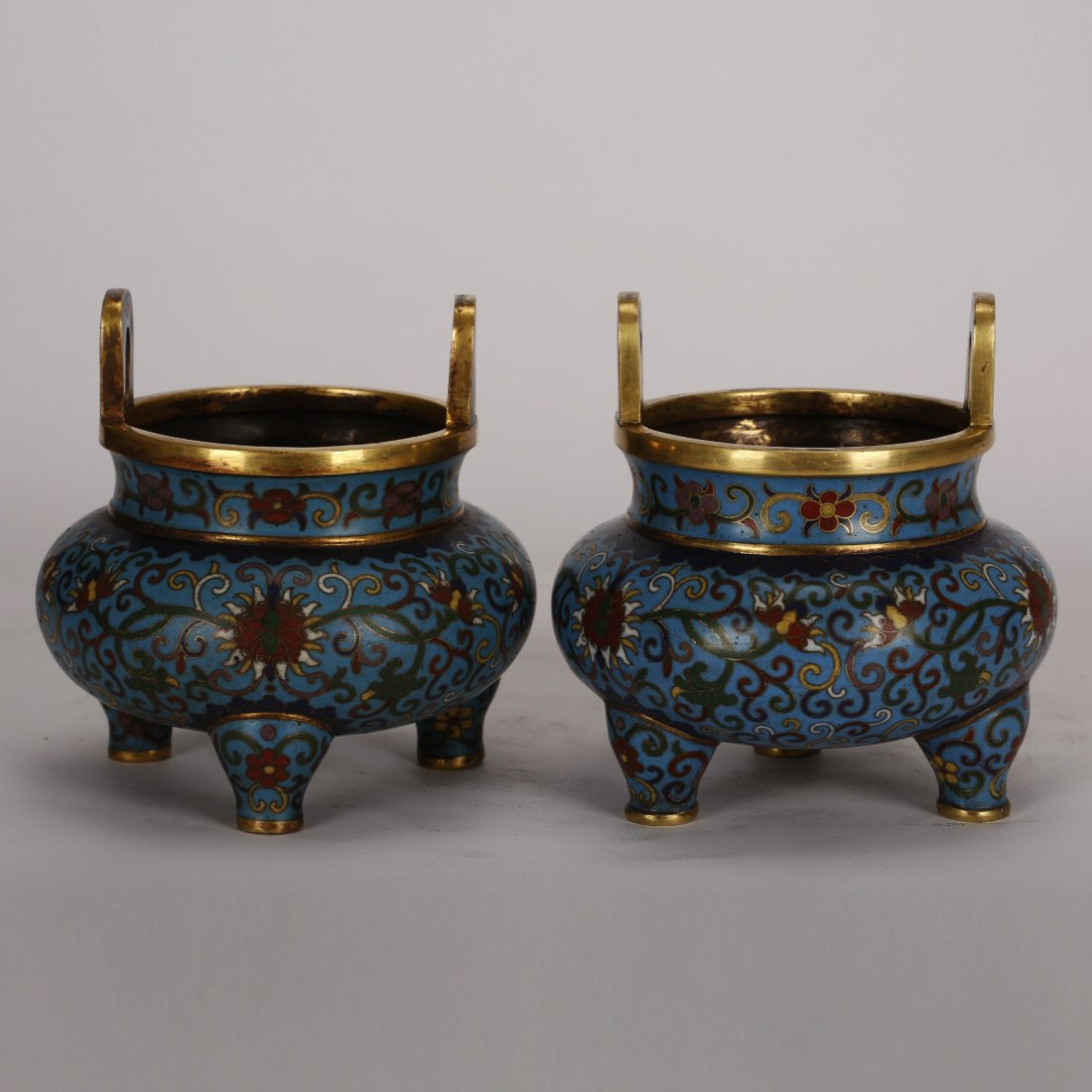 Pair Of Chinese Cloisonne Incense Burner (1 of 6)