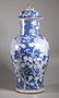 Chinese Qing Dynasty Blue & White Porcelain Vase - 2