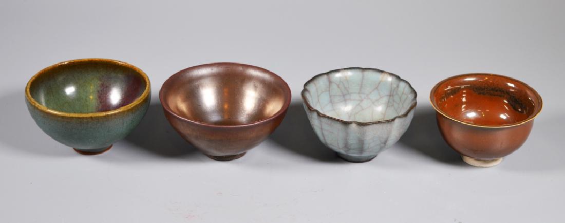 Four Chinese Sample Teabowls of Song Dynasty Style (1 of 9)