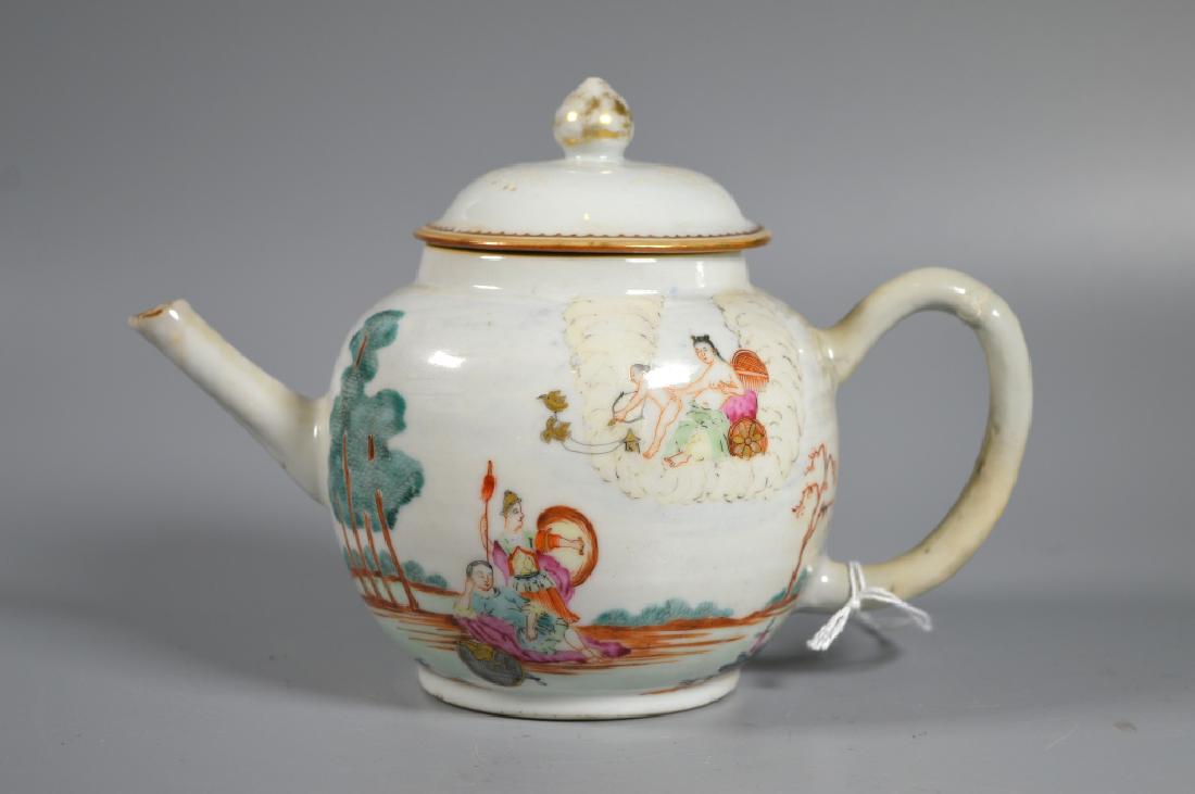 Rare Chinese 18 C Export Porcelain Teapot (1 of 6)