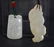 Two Chinese Qing White Carved Jade Plaque & Pendant