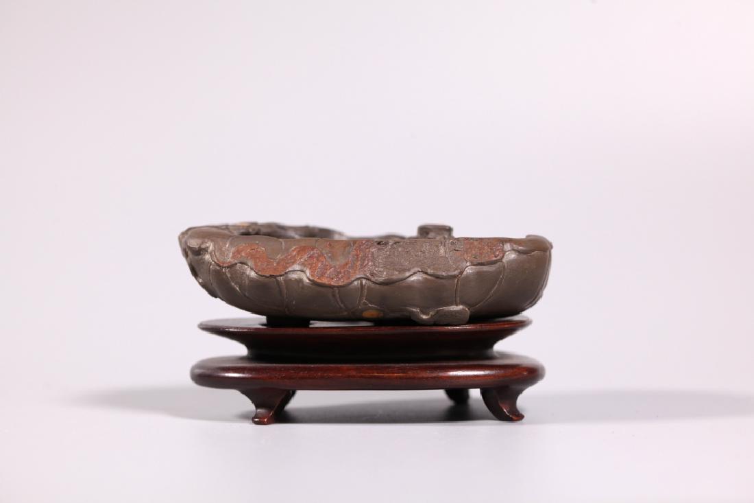 Chinese Duan Stone Brush Washer with 7 Crab "Eyes" (1 of 8)