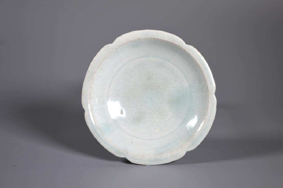 Chinese Qingbai (Yingqing) 6-Petal Porcelain Plate (1 of 5)