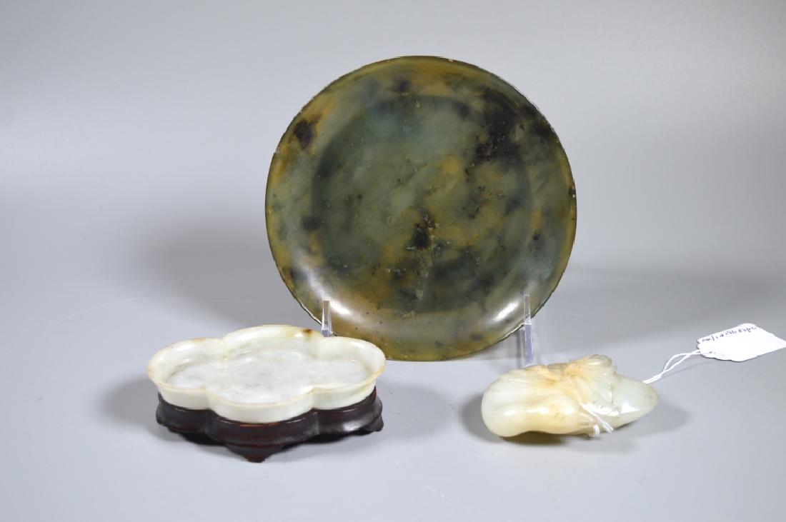 3 Pieces; 19 C Chinese Jade, Jadeite & Hardstone (1 of 10)