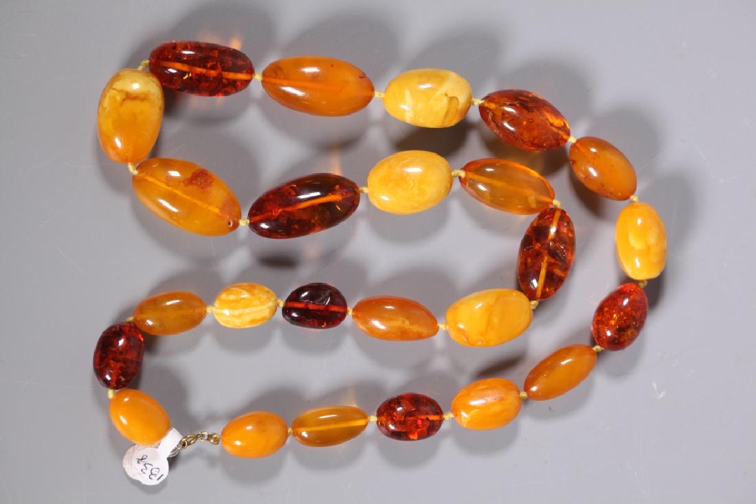 Large Amber & Butterscotch Amber Beads; 133.2G