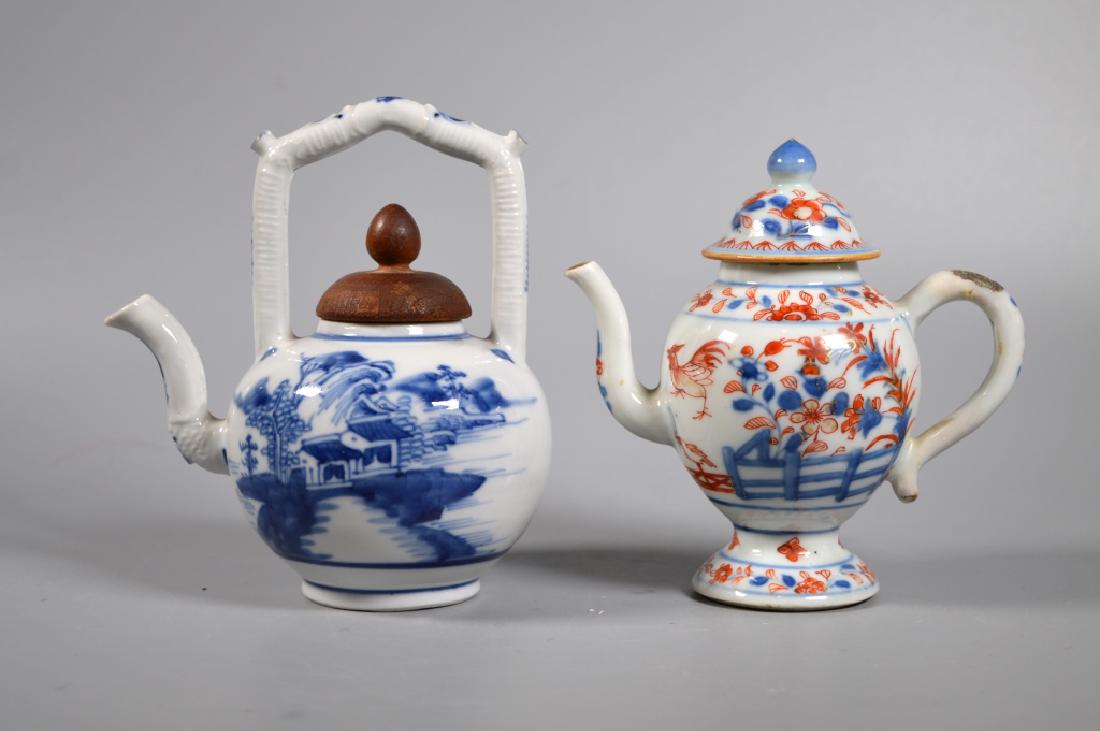 Two Chinese 17/18 C Porcelain Teapots (1 of 9)